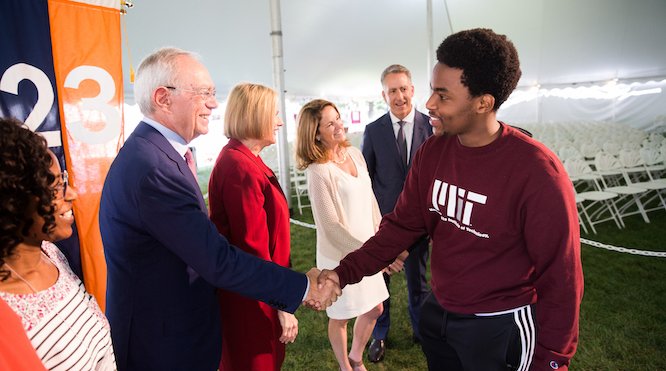 President Reif welcomes the Class of 2023